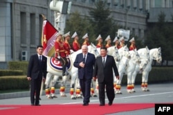 Сустрэча Кім Чэн Ына і Лукашэнкі ў Пхеньяне, 25 сакавіка 2026 году