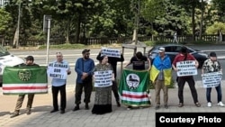 Пикет в поддержку Мейриева в Брюсселе