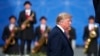 U.S. President Donald Trump arrives for a leaders' dinner during the NATO Summit in Brussels on July 1.