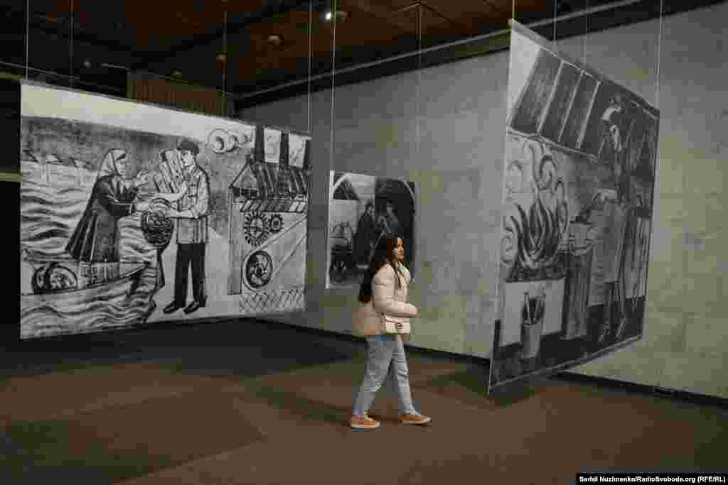 Експозиція виставки «Весна. Жіночі імена бойчукізму»