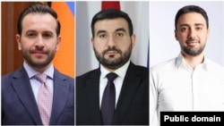 ԱԺ փոխնախագահներ՝ ՔՊ-ից Հայկ Կոնջորյանը և Վահագն Ալեքսանյանը, «Ուժեղ Հայաստանից»՝ Արամ Վարդևանյանը