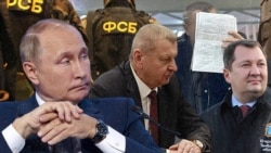 Коллаж Владимир Путин, вице-губернатор Брянской области Николай Симоненко, экс-глава Тамбовской области Максим Егоров