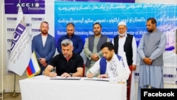 امضای توافق‌نامه‌های تجارتی از سوی شرکت‌های از افغانستان، روسیه و قزاقستان