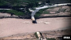 Floods in late March, early April hit Iran's Lorestan province the hardest. This photo shows destruction in Pole Dokhtar. April 3, 2019