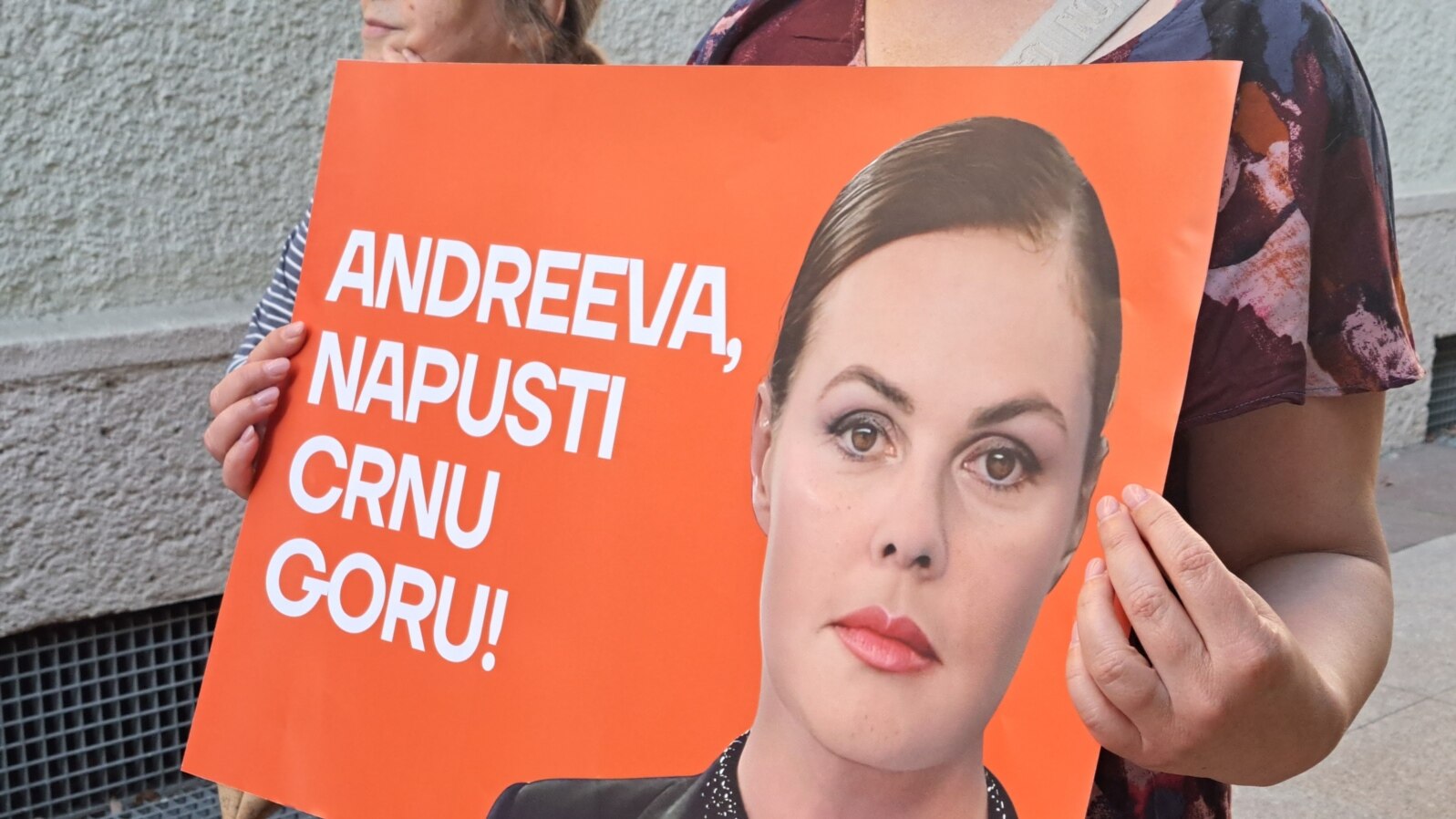 Акция с призывом лишить Андрееву гражданства Черногории