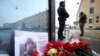 ادای احترام به وبلاگ‌نویس حامی پوتین که در انفجار یک کافه کشته شد