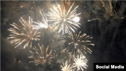 Дубайда Яңа ел бәйрәме. Рөстәм Миңнеханов фотосы