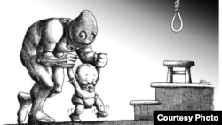 Мана Нейестани салған карикатура.
