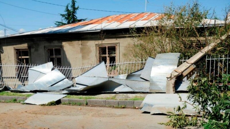 Югоосетинские власти подсчитывают ущерб, причиненный ураганом