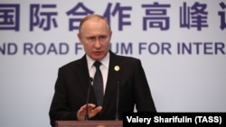 Президенти Русяи Владимир Путин дар нишасти Пекин, 27 апрели соли 2019.