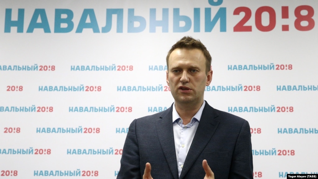 Russian opposition activist and presidential hopeful Aleksei Navalny