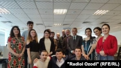 Dushanbe-based staff of RFE/RL's Tajik Service, Radio Ozodi (October 23, 2019)