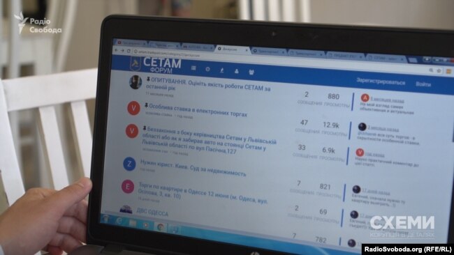 Ось так виглядає сайт системи «СЕТАМ»