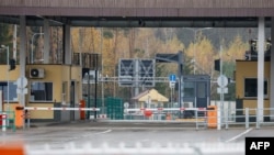 Памежны пераход паміж Літвой і Беларусьсю каля Салечнікаў, Літва. 28 кастрычніка 2025 году. Ілюстрацыйнае фота 