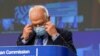 European High Representative of the Union for Foreign Affairs, Josep Borrell, is seen during a video press conference on May 26, 2020