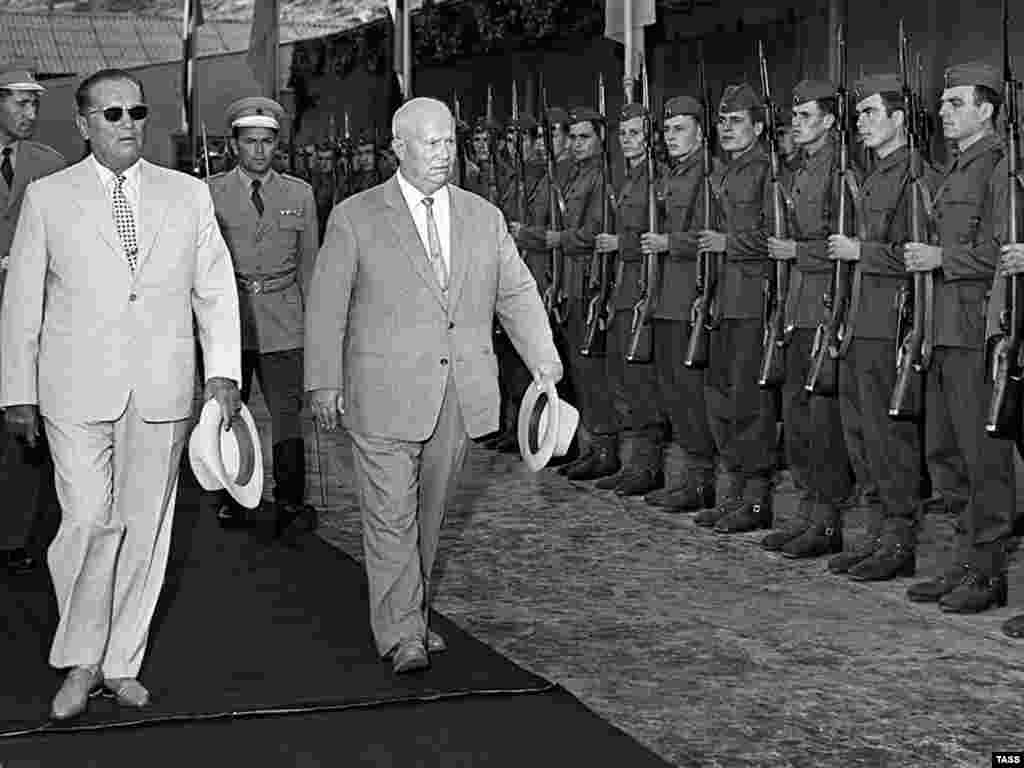 Cu Nichita Hrușciov în vizită la Dubrovnik, la 1 ianuarie 1963