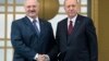 Turkish President Recep Tayyip Erdogan (right) and Belarusian President Alyaksandr Lukashenka in Ankara in 2019.