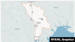 Traseul dronei presupus rusești, care a survolat Republica Moldova de la nord la sud, în după-amiaza de 13 mai  