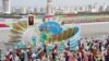 Население Туркменистана репетирует ко Дню Независимости 