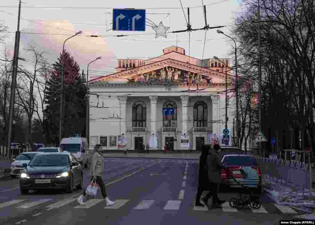 The theater photographed in February 2022, three weeks before the Russian invasion. 