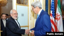 Ավստրիա - ԱՄՆ-ի պետքարտուղար Ջոն Քերրի և Իրանի արտգործնախարար Մոհամադ Ջավադ Զարիֆ, Վիեննա, 14-ը հուլիսի, 2014թ․