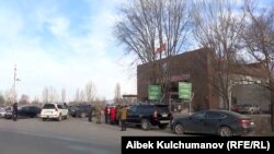 Казак-кыргыз чек арасындагы "Кең-Булуң" өткөрмө бекети, 9-февраль, 2020-жыл.