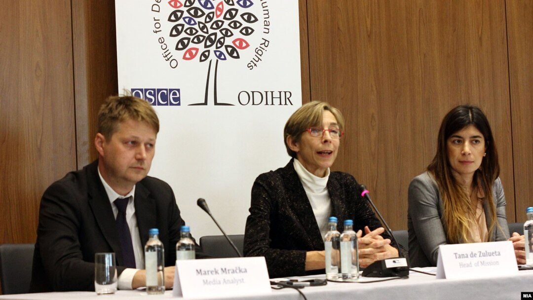 Прес-конференција на Набљудувачката мисија за избори на ОБСЕ/ОДИХР