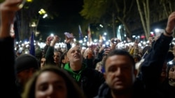 'We're Choosing Europe': Pro-EU Georgians Rally Ahead Of Crucial Elections