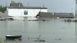 Затопленные строения в Мактааральском районе Туркестанской области. 2 мая 2020 года.