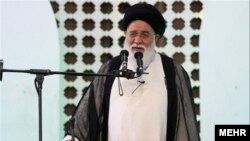 The journalist said he had written the tweet in reaction to the suggestion by Mashhad Friday Prayers leader Ayatollah Ahmad Alamolhoda (pictured) that holding concerts is an insult to the Shi'ite imam, known as Imam Reza.