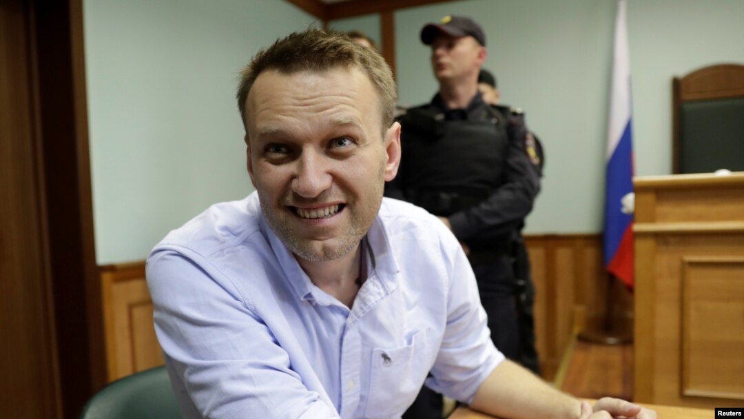 Алексей Навальный в Московском городском суде, июнь 2017 года