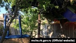 Воздушный шар в Феодосии упал во двор частного дома. 3 мая 2019 года