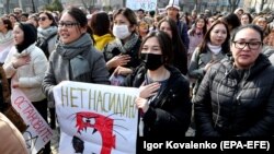 "Жаштар - зомбулукка каршы" жыйынында. Бишкек. 2020-жылдын 10-марты.