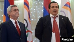 Armenian President Serzh Sarkisian (left) and opposition leader Gagik Tsarukian (right) Sarkisian and Tsarukian have recently pledged to "oust" each other from politics.