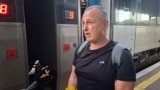 Фрілансер Крим.Реалії Владислав Єсипенко на вокзалі в Києві 1 серпня 2025 року
