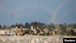 Hundreds of soldiers and police have been killed in an Islamist insurgency led by IS in the rugged and thinly populated Sinai Peninsula (file photo).