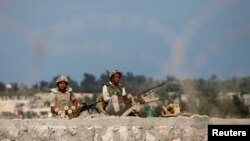 Hundreds of soldiers and police have been killed in an Islamist insurgency led by IS in the rugged and thinly populated Sinai Peninsula (file photo).