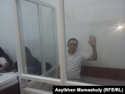 Жанболат Мамай в суде. Алматы, 21 августа 2017 года