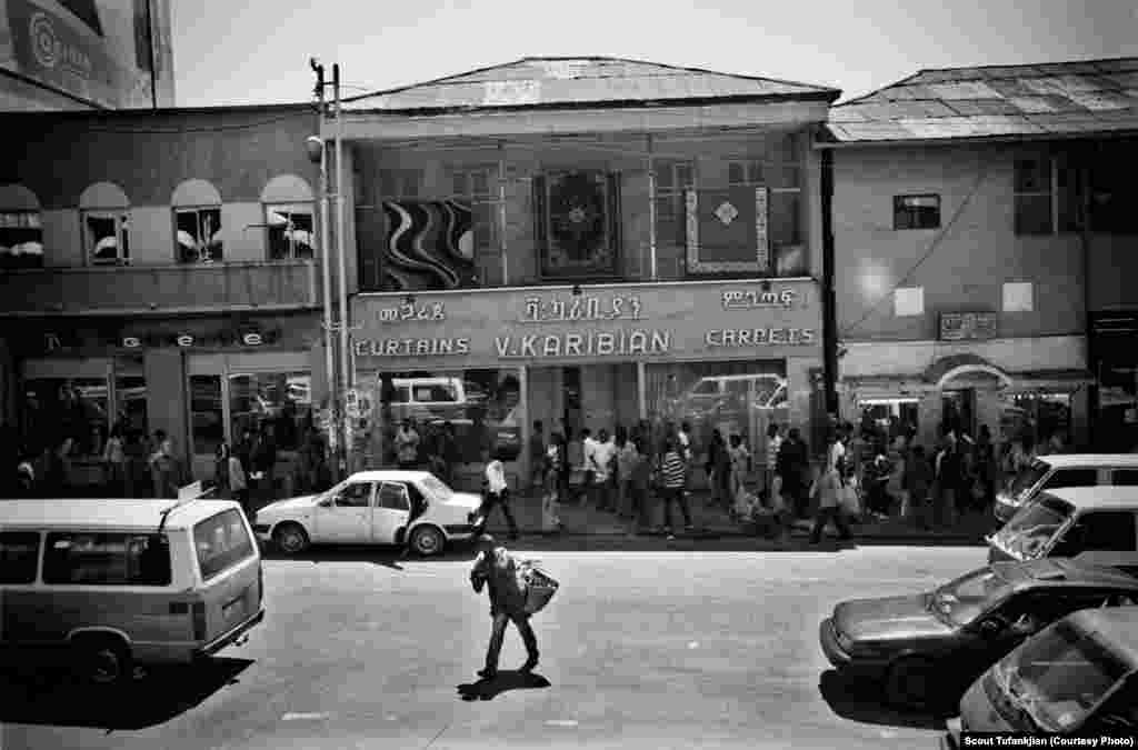 An Armenian carpet store in Addis Ababa, Ethiopia. Just a handful of Armenian families remain in the Ethiopian capital. &quot;Four generations ago, my family was given [asylum] in Ethiopia,&quot; says one. &quot;This is where I find myself, intertwined in this amazing blanket of Armenian tradition mixed with Ethiopian culture, language, understanding, and acceptance. I thank Ethiopia every day of my life for allowing me to love, to breath, to laugh, to sing, to dance. To be.&quot;&nbsp;