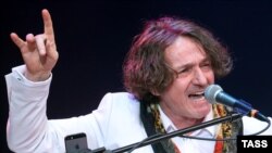 Goran Bregović tokom nastupa u Moskvi, 19. februara 2015.