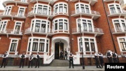 Здание в Лондоне, где расположено маленькое посольство Эквадора