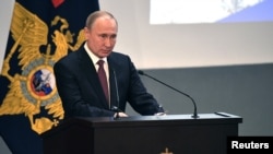 Владимир Путин на заседании коллегии Министерства внутренних дел, февраль 2019 года
