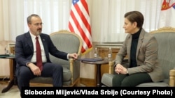 Predsednica Vlade Republike Srbije Ana Brnabić i novoimenovani ambasador Sjedinjenih Američkih Država Entoni Godfri