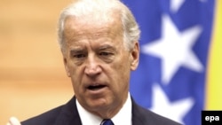 Vice-preşedintele Joe Biden în parlamentul de la Sarajevo
