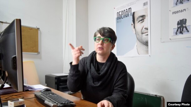 İndiqo jurnalınınr redaktoru Nino Japiashvili.