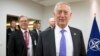 U.S. Secretary for Defense Jim Mattis arrives prior to a meeting of NATO defense ministers in Brussels on June 29.