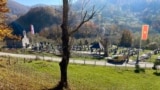 Church and cemetery in the village of Štitarica, Montenegro, october 04. 2024.