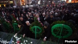 The opposition Armenian National Congress, New Armenia Public Salvation Front and other opposition groups are holding a march in memory of March 1, 2008 victims