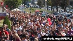 Шэсьце рабочых у Менску, 17 жніўня 2020. Ілюстрацыйнае фота