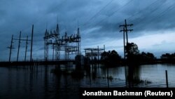 Inundații cauzate de o furtună tropicală în Louisiana, august 2017
